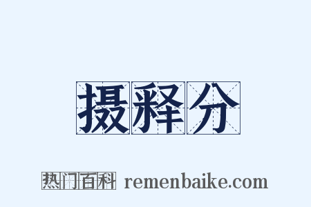 摄释分是什么意思的图片